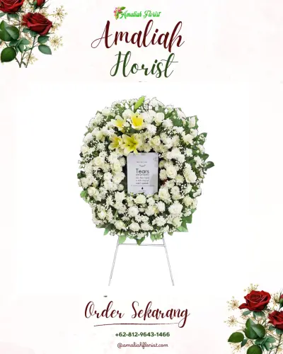 Krans Bunga Duka Cita di Hamerang