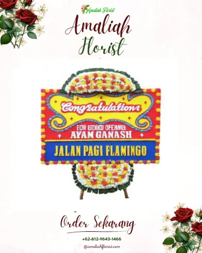 Bunga Papan Congratulation di Hamerang